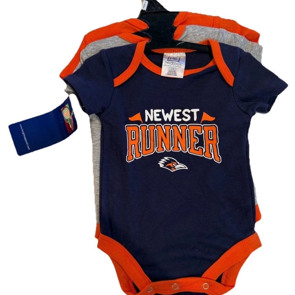 UTSA Roadrunners 0-3 Months Infant One Piece Set Of 3 New With Tags